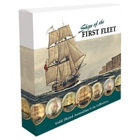 Australia's First Fleet 11-coin Halfpenny & Penny Enamel Collection