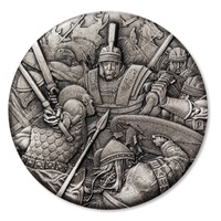 2018 $2 Ancient Warfare - Roman Centurion 2oz Silver Antique