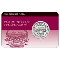 1927 Canberra Florin Fine to VFine Carded