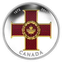2017 CA$20 45th Anniversary of the Cross of Valour Silver Coloured Coin