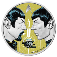 2017 $1 Star Trek Spock Mirror Mirror 1oz Silver Proof