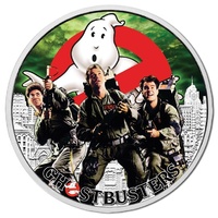 2017 $1 Ghostbusters Crew 1oz Silver BU