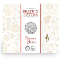 2017 50p Benjamin Bunny UK BU Coin