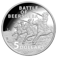 2017 $5 Battle Of Beersheba 1oz Fine Silver Proof