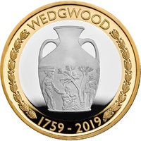 2019 £2 Wedgwood 260th Anniversary Silver Proof Coin