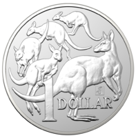 2019 $1 Mob of Roos 1oz Silver Brilliant UNC Merlion Privy Mark