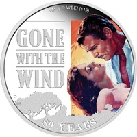 2019 $1 Gone With the Wind 80th Anniversary 1oz Silver Coin