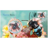 2019 Native Bees Stamp and Medallion Cover