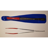 Coin Tweezers 120mm with Non Slip Coating on tips