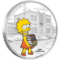 2019 TVD$1 The Simpsons Lisa 1oz Silver Proof