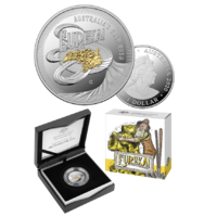 2020 $1 Eureka! Australia's Gold Rush Selectively Gold Plated Silver Proof Coin