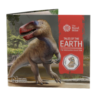 2020 50p Dinosauria - Megalosaurus Coloured BU Coin