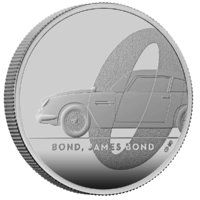 2020 £2 James Bond Aston Martin 1oz Silver Proof Coin