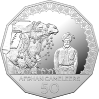 2020 50c Afghan Cameleers Silver Proof Coin