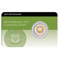 2012 $2 Poppy UNC Coin Pack (uncoloured)