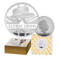 2020 £1 Elton John 1/2oz Silver Proof Coin