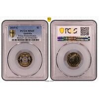 2019 $2 Police Remembrance 'C' Mintmark Coin MS65 6087