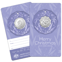 2020 50c Christmas Coin Decoration [Colour: Blue]