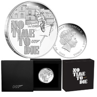 2020 $1 James Bond - No Time To Die 1oz Silver Proof Coin