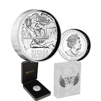 2021 $1 Winged Victory 1oz Silver High Relief Proof Coin