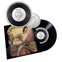 2021 20c AC/DC Dirty Deeds Done Dirt Cheap Coloured UNC Coin