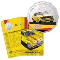 2020 50c 60 Years of Australian Touring Car Champians Holden HT Monaro GTS350 UNC Coin