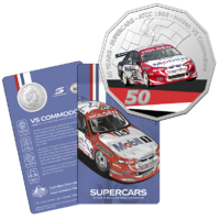 2020 50c 60 Years of Australian Touring Car Champians Holden VS Commodore UNC Coin