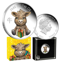 2021 50c Baby Ox 1/2oz Proof Silver Coin