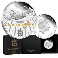 2020 $1 James bond - Golden Eye 25th Anniversary 1oz Silver Proof Coin