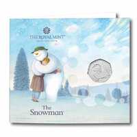 2020 50p Snowman Brilliant UNC Coin