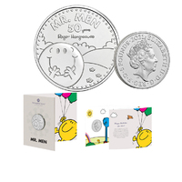 2021 £5 Mr.Men Little Miss - Mr. Happy Brilliant UNC 