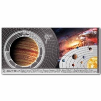Planets of the Solar System - Jupiter 3g Silver Flat Bar