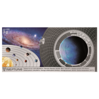 Planets of the Solar System - Neptune 3g Silver Flat Bar