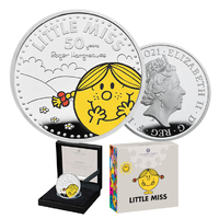 2021 £2 Little Miss Sunshine 1oz Silver Proof