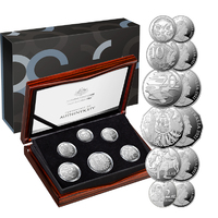 2021 Fine Silver 6 Coin Proof Set