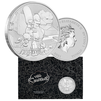 2021 $1 The Simpsons Family 1oz Silver Frosted Coin