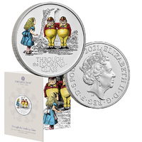 2021 £5 Through the Looking Glass BUNC Coloured Coin