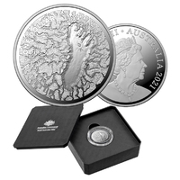 2021 $1 Mungo Footprint 1/2oz Fine Silver Proof Coin