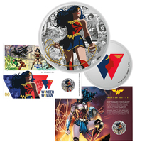 2021 Wonder Woman Silver-Plated Medallion Cover