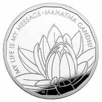 2021 £2 Gandhi Advocate of Peace Silver Proof