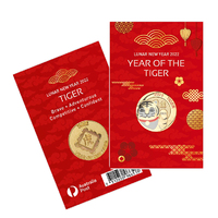2022 Lunar New Year Tiger Medallion in Card