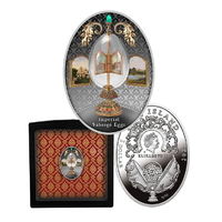 2021 $1 Revolving Miniatures Faberge Egg Silver Coin