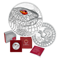 2021 20 Euro Australia - The Serpent Creator Silver Proof Coin
