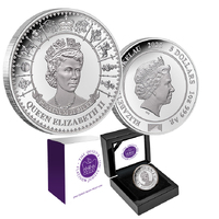 2022 $5 Queen Elizabeth II Platinum Jubilee Anniversary 1oz Silver Proof