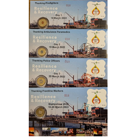 2022 Canberra Stamp and Coin Show Set of 4 PNCs