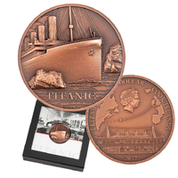 2022 $1 Titanic 50g Antiqued Ultra High Relief Coin
