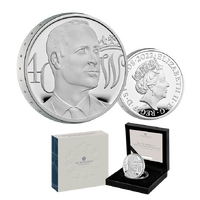 2022 £5 40th Birthday of HRH The Duke of Cambridge Silver Proof Coin