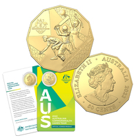 2022 50c Commonwealth Games Gold Plated UNC Coin