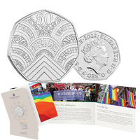 2022 50p 50 Years of Pride BUNC Coin