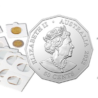 Lighthouse Matrix Coin Holders Self Adhesive Packs Assorted Quantities of 2x2s 35mm